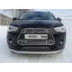 Накладка решётки радиатора нижняя 12 мм ТСС для Mitsubishi ASX 2013-2016