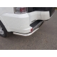 Защита заднего бампера центральная 60 мм ТСС для Mitsubishi Pajero 4 2014-2021
