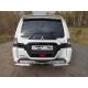 Защита задняя двойные уголки 76-42 мм ТСС для Mitsubishi Pajero 4 2014-2021
