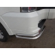 Защита задняя двойные уголки 76-42 мм ТСС для Mitsubishi Pajero 4 2014-2021