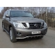 Защита передняя Кенгурятник с вставкой 60 мм ТСС для Nissan Patrol 2014-2021