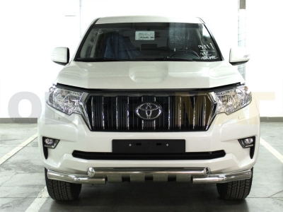 Защита переднего бампера Shark 76 мм для Toyota Land Cruiser Prado 150 2017-2020
