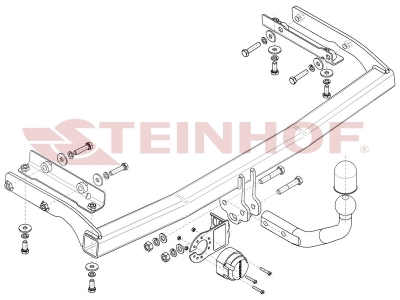 Фаркоп Steinhof шар A для Nissan Note 2006-2014