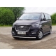 Пороги алюминиевые Slim Line Black ТСС для Hyundai H-1 Starex 2019-2021