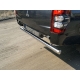 Защита задняя овальная центральная 120х60 мм ТСС для Mitsubishi L200 2019-2021
