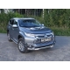 Накладка решётки радиатора 16 мм ТСС для Mitsubishi Pajero Sport 2016-2020