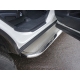 Пороги овал с площадкой нержавеющий лист 75х42 мм ТСС для Renault Kaptur 2016-2021