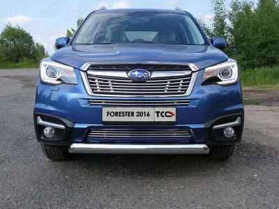 Накладка решётки радиатора средняя 12 мм ТСС для Subaru Forester 2016-2018