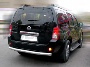 Защита заднего бампера 76 мм для Nissan Pathfinder № NP 3.1