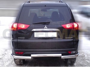 Защита заднего бампера 76 мм для Mitsubishi Pajero Sport № MPS08_3